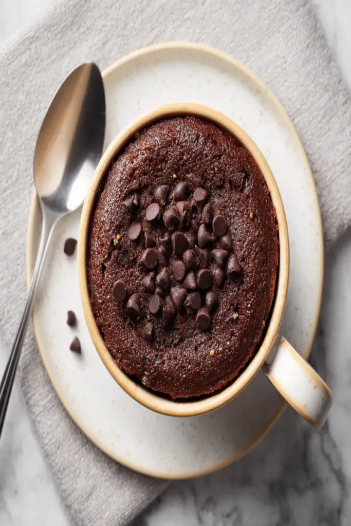 Keto friendly chocolate mug cake recipe
