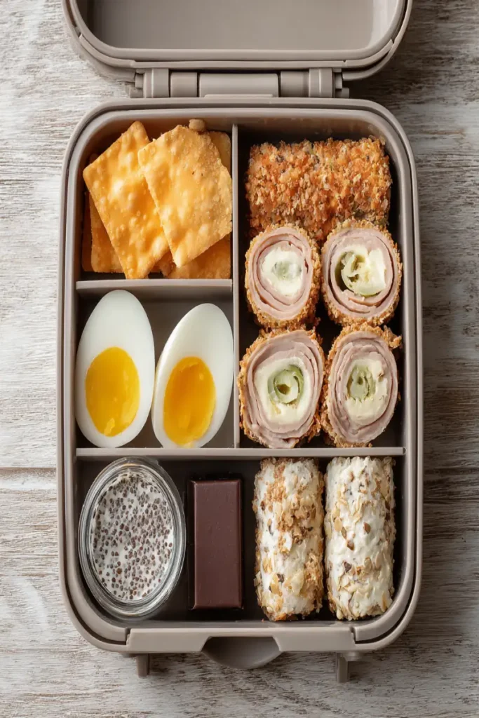 10 Keto Recipes for Travelers 8 One-day keto travel meal plan packed in a lunchbox