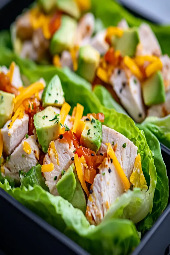 Keto lettuce wraps with turkey and cheese wrapped in parchment paper