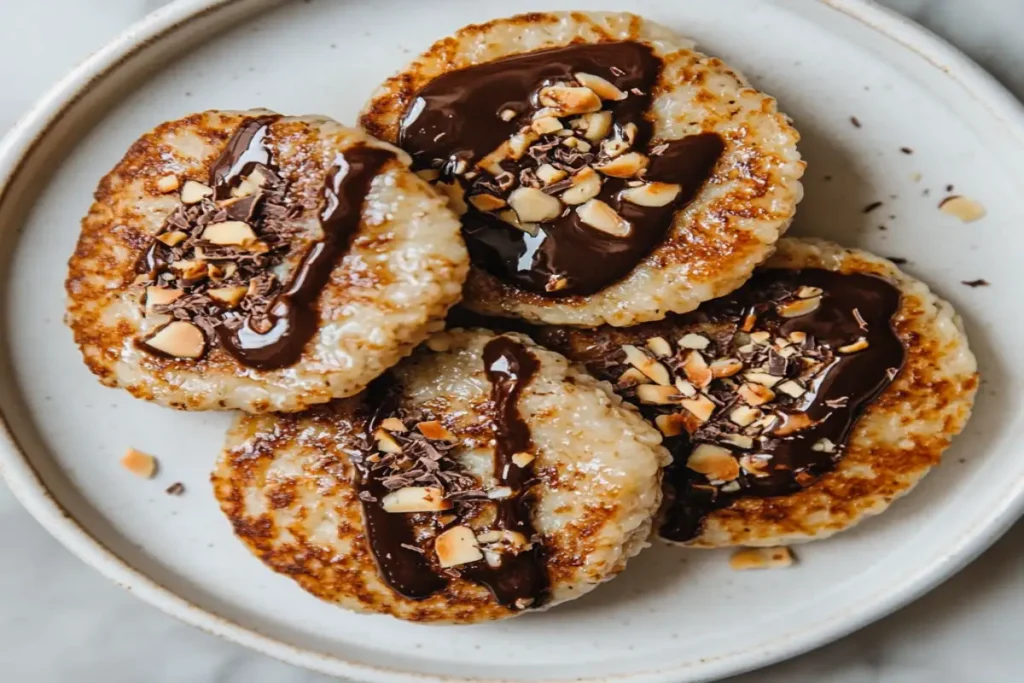 Keto Friendly Rice Cakes: The Best Low-Carb Alternatives That Actually Satisfy 11 Sweet keto rice cakes topped with almond butter and melted sugar-free chocolate