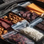 Easy keto travel snacks packed for a trip
